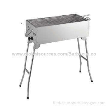 Foldable BBQ Grill, Ash Tray, Made of Stainless Steel, Easy to Clean